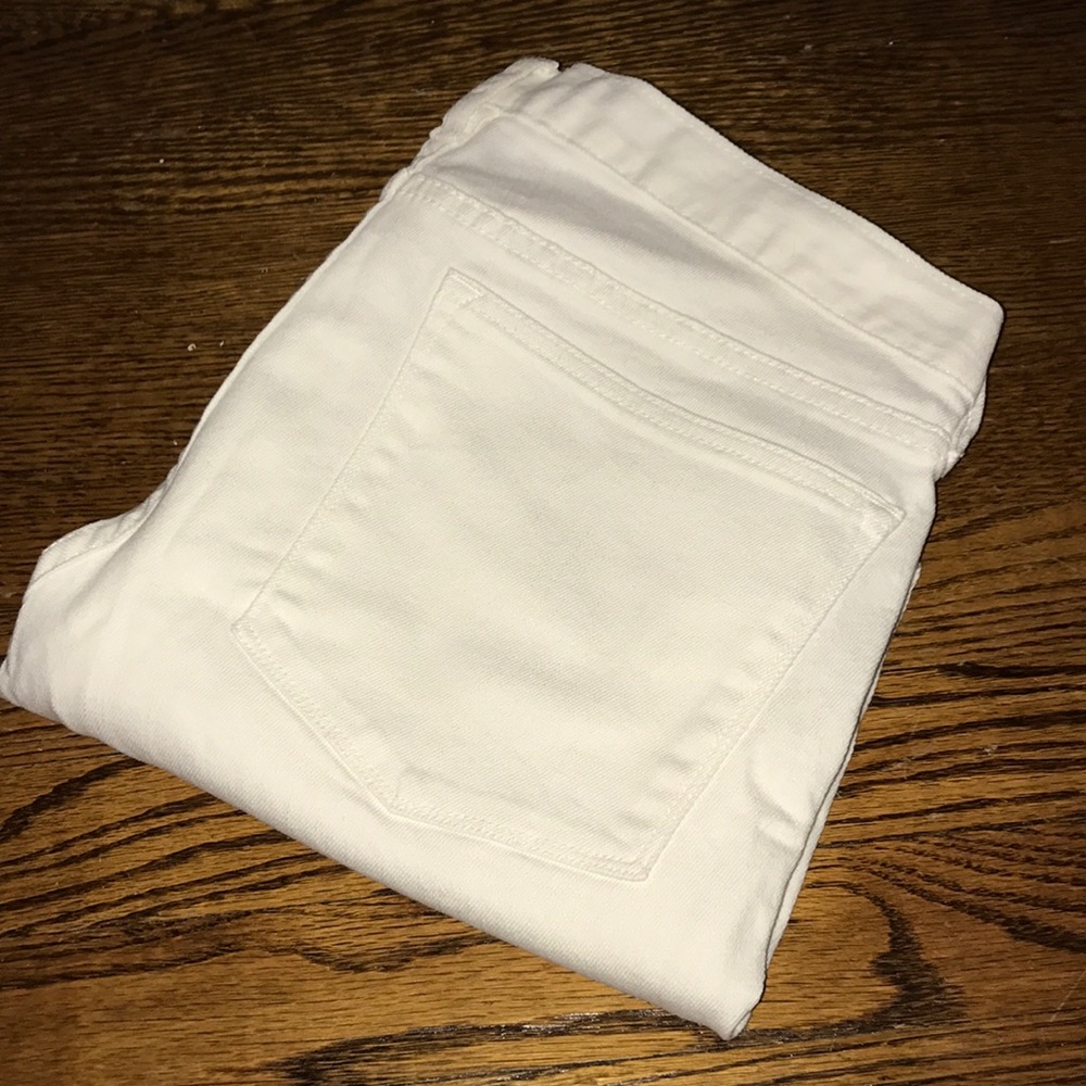 J. Crew white skinny jeans